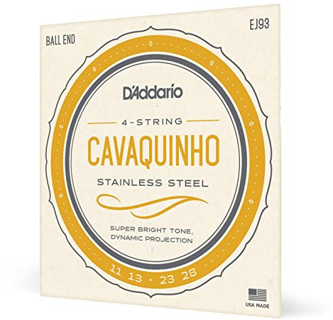D'Addario EJ93 Stainless Steel Cavaquinho String Set - Ball End