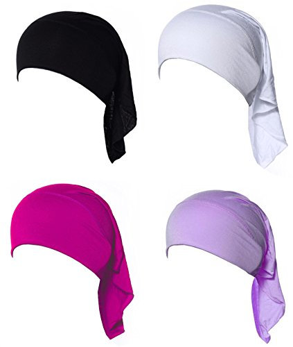 GladThink 4 X Frauen Muslim Mini Inner Hijab Caps underscarf Set No.5