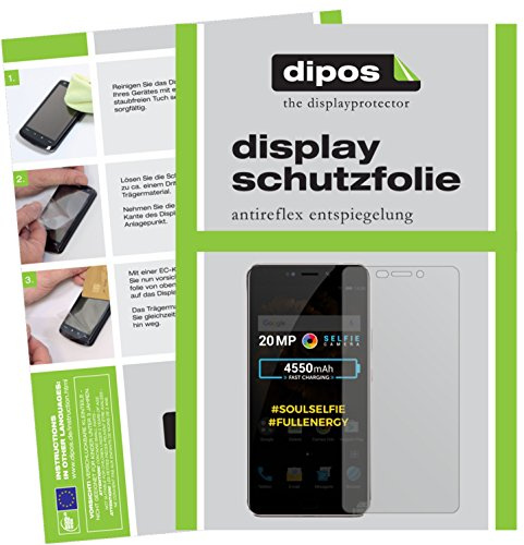 dipos I 2x Screen Protector matte compatible with Allview X4 Soul Xtreme Protection Films