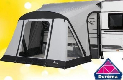 ARZER Dorema Starcamp Quick 'n Easy 225 Inflatable Caravan Awning, Grey, Polyester