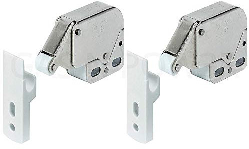 x2 Mini Touch Catch Latch Cabinets Caravan Motorhome Cupboard Doors