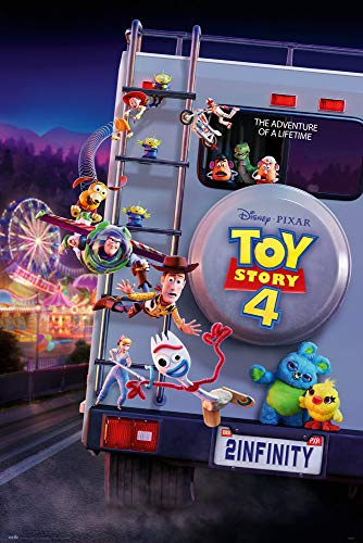 Grupo Erik Disney Poster - Toy Story 4 To Infinity Poster - Kunstdruck - Deko Wohnzimmer oder Deko Schlafzimmer - Deko Zimmer - Größe : 61 x 91 - Offizielle Lizenz - Disney Fanartikel