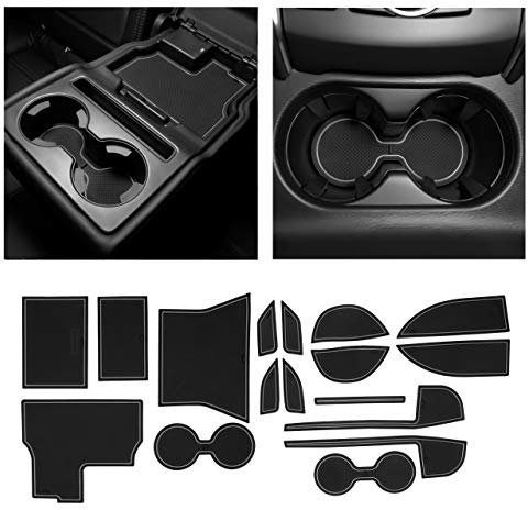 CupHolderHero fits Mazda CX5 Accessories 2017-2022 Premium Custom Interior Non-Slip Anti Dust Cup Holder Inserts, Center Console Liner Mats, Door Pocket Liners 17pc Set (Gray Trim)