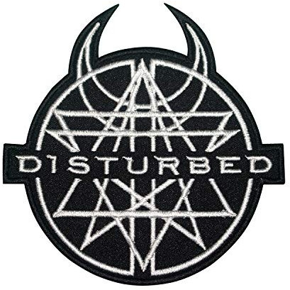 Amulet Disturbed Punk Iron On Patch Sew On Patch Embroidered Patch/Badge for Clothes Shirts Jeans etc