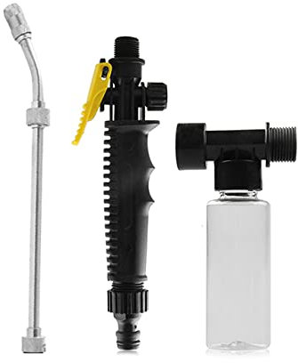 Hochdruck-Waschschlauchstabdüse mit Schaumtopf Auto-Wassersprühgerät Jet Garden Zubehör Bewässerungsspray Sprinkler-Frankreich, 52,5 cm