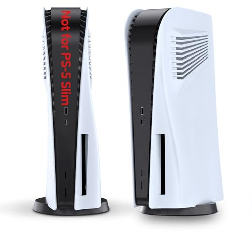 innoAura Plaques pour Disc Edition, Plaques de Face avec Ventilateurs, Housse de Protection Anti-Rayures et Anti-poussière, Coque de Remplacement en ABS de Qualité Supérieure (Blanc)