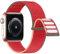Lobnhot Cinturino Nylon Sport Regolabile Compatibile con Apple Watch 44mm, 42mm, 45mm, 46mm e iWatch Serie 1-7, fragola
