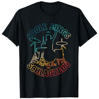 Coole Jungs spielen Schlagzeug - Drummer Jungen Geschenk T-Shirt