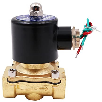 WANGCL Elettrovalvola Acqua 220V Elettrovalvola Irrigazione Elettrovalvola Normalmente Chiusa - DN20 3/4 Per Aria Acqua Olio