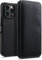 StilGut cover a libro compatibile con iPhone 14 Pro Max (6.7) custodia in pelle con chiusura clip, cover in pelle - Nero nappa