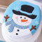 Hilai Christmas Snowman Toilet Seat Cover, Light Blue