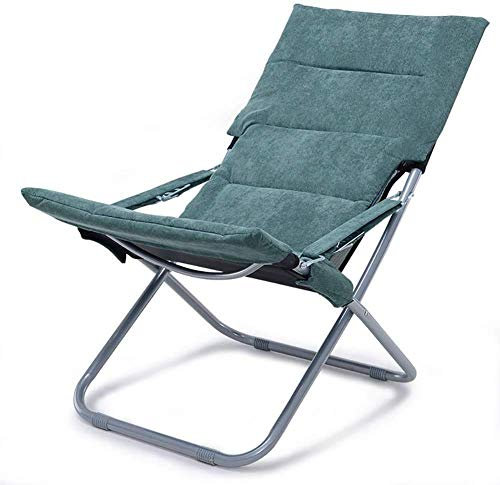Liege, bequem und stabil, Sonnenliege, Gartenstühle, Klappstuhl, Campingstühle, Sonnenliegen, faltbar, Terrasse, Liegestuhl, Outdoor, Garten, Büro, Liege, tragbarer Stuhl, unterstützt 160 kg (grün)
