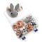 Artlatu 81 Stk Makramee Holzperlen Set,29 Silikon Perlen 26 stk Holzperlen,12stk 20mm Häkeln Holzperlen, 2stk holzclip,20m Bastelseilen, für DIY Schmuck Herstellung DIY Handwerk Makrame (81-GERY)