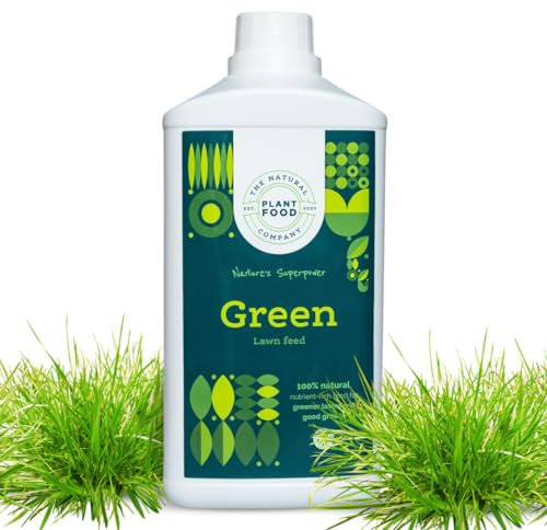 The Natural Plant Food Company | Green Lawn Feed - 100% Natural Lawn Food - For Greener Lawn and Good Growth - Rich in Essential Nutrients - Free from Peat & Chemicals - 1L