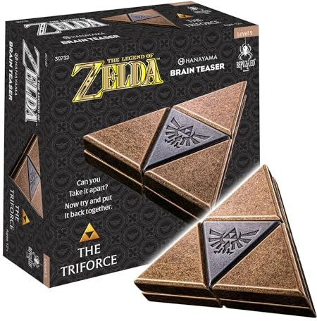 BePuzzled, Legend of Zelda Triforce Hanayama Cast Brain Teaser Mensa Rated Level 5, for Ages 12 and Up