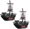 Abaodam 2pcs Bateau Pirate Électrique Pour Garçon Fille Jouet De Bain Flottant Pour Jeu Eau Et Douche Jouets Piscine et Bain Jouet Aquatique Flottant pour Enfants