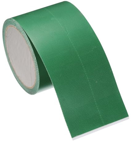 PATIKIL Tarpaulin Repair Tape 3.15 x 16', PVC Waterproof RV Awning Repair Tape Patch for Outdoor Use Tent Repairing Home Improvement, Green