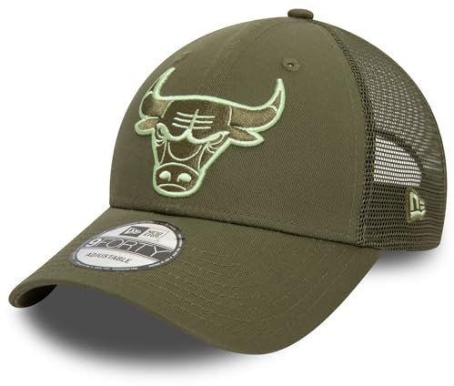 New Era 9Forty Mesh Trucker Cap - NBA Chicago Bulls Oliv