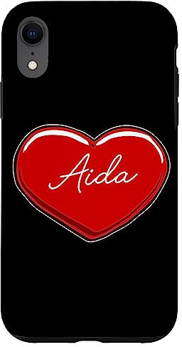 Handgezeichnetes Herz Aida - Vornamen Herzen I Love Aida Hülle für iPhone XR