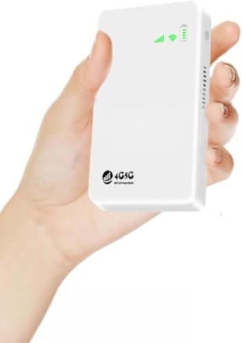 4G LTE Portable WiFi Mobile Hotspot, Unlocked Wireless Internet Router Devices with SIM Card Slot, 300Mbps Portable Mini WiFi Router, Support 10 Devices Connected