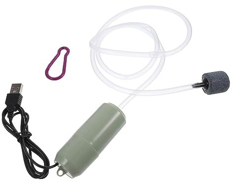 BESPORTBLE 1 Satz USB Sauerstoffpumpe Mini Aquarium Pumpe Aquarienbedarf Einweihungsgeschenk Sieb Batterie Oxygenierungswerkzeug Belüftungspumpe für Fischbecken Haushalt Aquarienpumpe Angeln