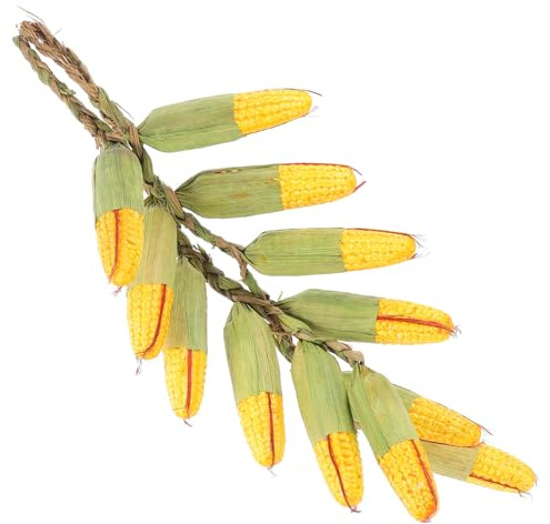 ULDIGI 2pcs Strings Artificial Corn String Corn Ornament Artificial Corn on The Cob Harvest Hanging Corn Pendants Vegetable Artificial Decor Decor Fake Corn Lanyard Foam