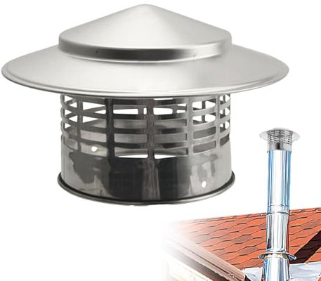 Comignoli - Cappucci Antipioggia Tetto Rotondo, Mobili Da Soffitto Per Una Migliore Ventilazione | Parti Di Ricambio Del Coperchio Del Condotto Di Scarico 'aria Del Coperchio Dello Sfiato HVAC In