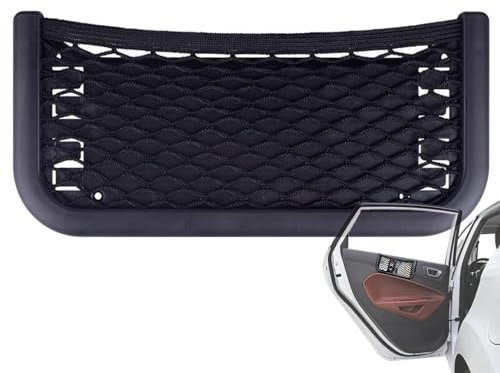 Xvilmaun Mesh-Frachtnetz, Auto-Aufbewahrungsnetz - Tragbarer Autonetz-Kofferraum-Organizer,Elastische Auto-Deckenaufbewahrung, Kofferraumnetz, Kfz-Gepäcknetze zur seitlichen Aufbewahrung