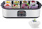 Yogurtiera, Yogurtiera Digitale da 1400 Ml con 8 vasetti, Contenitori in Vetro da 180 Ml, Macchina per Yogurt Controllo Costante della Temperatura e Display a LED per Preparare Dessert Fatti in Casa