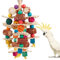 Papageienspielzeug, Kauspielzeug für Vögel, natürliches Holz, Papageienkäfig, Beißspielzeug, Wellensittich, Spielzeug und Zubehör mit natürlichem Maiskolben, Vogelspielzeug für kleine bis mittelgroße