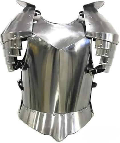 Medieval Times Shoulder Guard Steel Breastplate armour suit for adults.