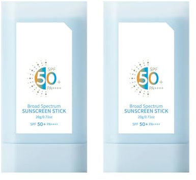 Mineral Sunscreen Stick SPF50+PA++++, 2025 New Suncream Stick,Nicht Fettend Sunblocker,Tragbarer Sonnenschutzstift,Lightweight to Absorb, Sunscreen for All Skins (2)