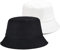 SEFIRST 2 Stück Fischerhüte Bucket Hat, Sonnenhut Baumwolle Bucket Hut Fischerhut Anglerhut für Damen Herren, UV-Schutz Faltbar Sommermütze Freizeithut Herbst Wandern Camping Reisen (Schwarz, Weiß)