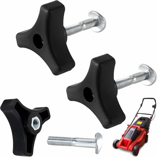 Rasenmäher-Dreieck Schraube Mutter, Rasenmäher-Griff-Flügelmutter, Universal-Rasenmähergriff, Gartenwerkzeuge für Rasenmäher, Rasenmäher Griff Knöpfe Mutter Bolt, 3 Stück