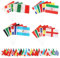 Drapeau, shallyong 24 Pièces Petit Drapeau, Drapeaux du Monde, Decoration Jeux Olympiques, avec Poteau, pour Événements Sportifs, Festivals, Olympiques Décoration (24)