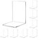 Lot de 8 serre-livres en acrylique transparent pour organiser livres, magazines et fichiers pour un design durable en forme de L