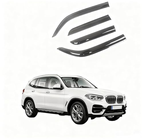 ZhangJW Autofenster Windabweiser für BMW X3 G01 2018-2024, Autofenster Regenschutz, Regenabweiser, Integrierte Deflektoren, 4 Stück