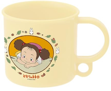 Elbenwald Mon voisin Totoro Tasse Mei Kusakabe Studio Ghibli 200 ml Capacité 6,5 cm de haut Plastique Crème