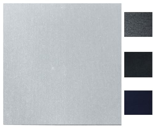 Premium Self-Adhesive Carpet Tiles 20-Pack (50cm x 50cm) - 5 Sq Meters, Soft Indoor Flooring for Home, Office, Bedroom, Living Room (Self-Adhesive Light Grey)