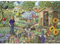 The House of Puzzles - At The Allotment Jigsaw - Big 500 Piece Jigsaws For Adults, Extra Large Pieces, Artist Illustrated, Scenic Landscape, Deluxe Puzzle Gifts