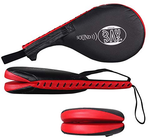 BAY Sound Doppel Double Hand Schlag Mitt Pratze Doppelpratze Doppelmitt Schlagmitt Schlagpolster Schlagkissen Taekwondo Kickboxen Tae Kwon Do Handpratze Pratze