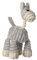 HUNTER HUGGLY DONKEY Hundespielzeug, Plüsch, Esel, 25 cm, grau