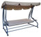 Hollywoodschaukel 4-Sitzer Miami 232x120x164cm grau/creme Gartenschaukel