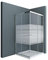 Sogood 70x80cm Eckeinstieg Duschkabine Schiebetür Duschabtrennung Milchglas Streifen Eckdusche 6mm ESG Glas Höhe 190cm Links/Rechts montierbar Rav16MS