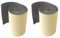 FLWP20020Bx2 Pare-chocs long pour murs de parking, fabriqué à partir de caoutchouc mousse épais, autoadhésives, pour protéger les véhicules, 200x20x0,5 cm, noire (2 pièces)