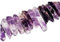 Aitelei points de cristal Naturel Perles irrégulières support Bande Courroie bâton Perles Pierre précieuse pour la confection de bijoux Guérison Cristal poli/Raw à quartz Top percé, Améthyste