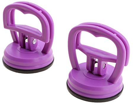 Tenlacum Robuste Saugnäpfe, 2 Stück, zur Reparatur von Bildschirmen von iMac, iPhone, iPad, Computer, Tablet oder anderen LCD-Bildschirmen (lila)