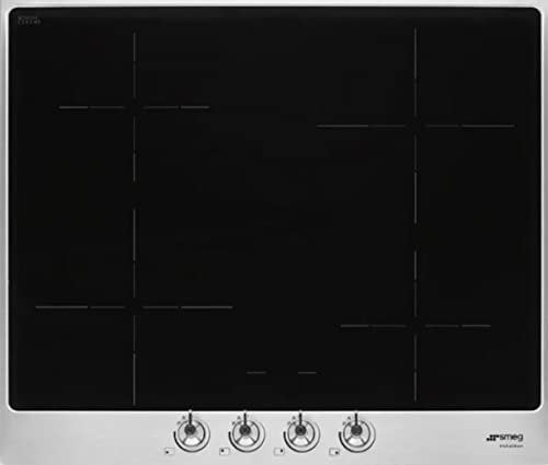 SMEG Induktionskochfeld CLASSICA - SI364FXM, Schwarz