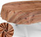 Stoff Tischdecke Tischwäsche Textil Tischtuch Baumwolle Polyester Gewebe abwaschbar pflegeleicht, in rund oval eckig Holz Braun Oval 160x140cm Schnittkante