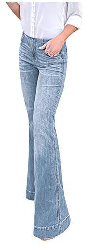 Generisch Jeanshosen High Rise Skinny Jeans Damen mit Taschen High Waist Stretch Lässige Pant Strecken mit Gummizug Slim Fit Röhrenjeans Female Skinny Fit Jeans Damen Straight Jeans
